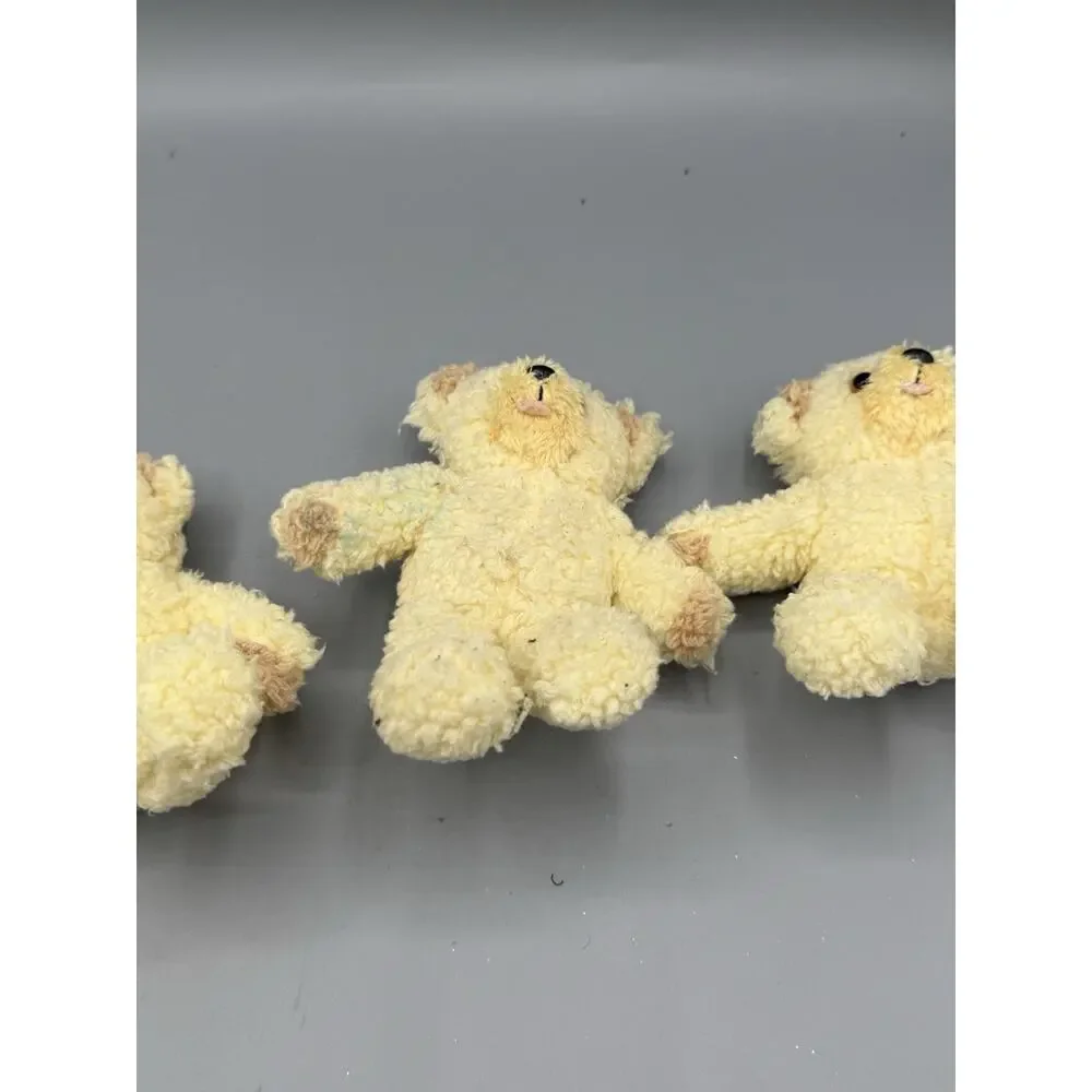 Snuggle Bear Plush Lot 4 Vintage Fabric Softener Mascot Yellow Teddy